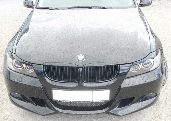 Накладки на фары (реснички) для BMW 3 Series (E90) (2005-2012) купить недорого с доставкой в Санкт-Петербург