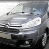 Защита радиатора "Standart" Citroen Jumpy рестайлинг (2012-2017) верх, чёрная купить недорого с доставкой в Санкт-Петербург