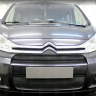 Защита радиатора "Standart" Citroen Jumpy рестайлинг (2012-2017) верх, чёрная купить недорого с доставкой в Санкт-Петербург