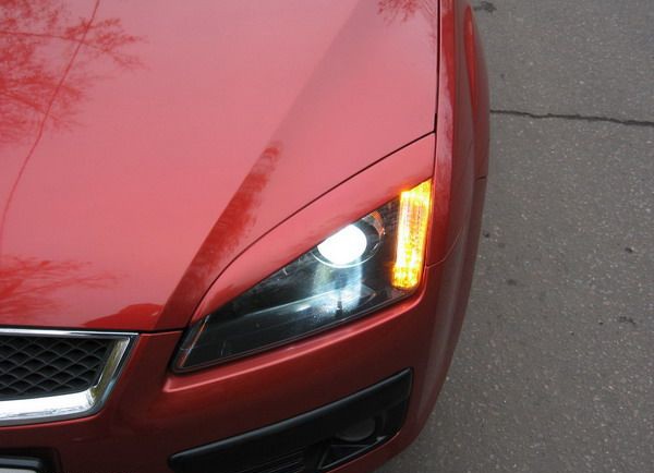 Накладки на фары (реснички) широкие var №2 для Ford Focus 2 (2004-2008) купить недорого с доставкой в Санкт-Петербург