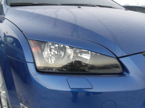 Накладки на фары (реснички) широкие var №2 для Ford Focus 2 (2004-2008) купить недорого с доставкой в Санкт-Петербург
