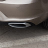Имитация выхлопа SPACE GRAY (серый глянец) для Volkswagen Polo Liftback (2020-2023) купить недорого с доставкой в Санкт-Петербург