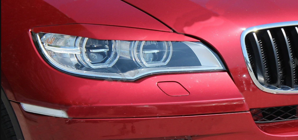 Накладки на фары (реснички) (Led-оптика) var №2 для BMW X6 E71 (2010-2014) купить недорого с доставкой в Санкт-Петербург