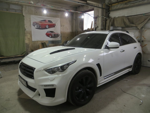Капот пластиковый "Jass-Rs" Infiniti FX купить недорого с доставкой в Санкт-Петербург