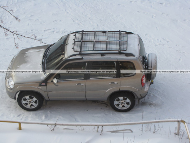 Платформа "Спринт" на B@3 2123 "Chevrolet Niv@" установка на штатные рейлинги купить недорого с доставкой в Санкт-Петербург
