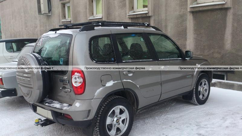 Платформа "Спринт" на B@3 2123 "Chevrolet Niv@" установка на штатные рейлинги купить недорого с доставкой в Санкт-Петербург