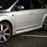 Накладки на пороги "ST" для Ford Focus 2 (5D)(2004-2011) купить недорого с доставкой в Санкт-Петербург