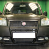 Защита радиатора "Standart" Fiat Doblo (2005-2016) чёрная купить недорого с доставкой в Санкт-Петербург