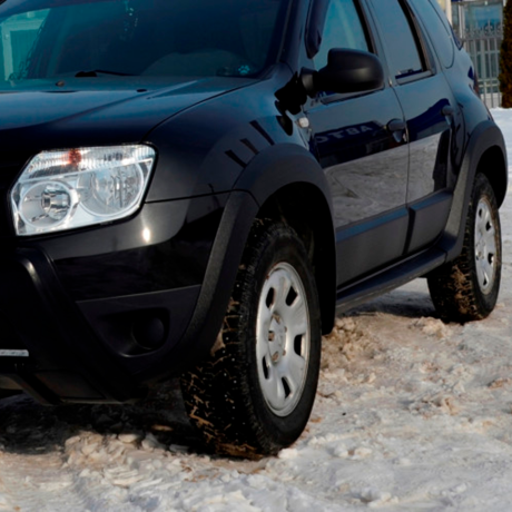 Молдинги дверей №2 "КАРТ" для Renault Duster дорестайлинг до 2015 г.в. (без комплектации) купить недорого с доставкой в Санкт-Петербург