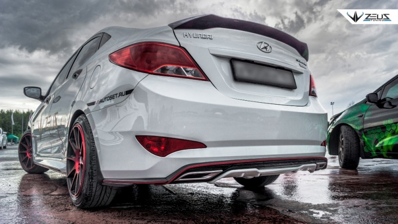 Аэродинамический обвес "ZEUS" Hyundai Solaris 2015-н.в. Рестайлинг купить недорого с доставкой в Санкт-Петербург