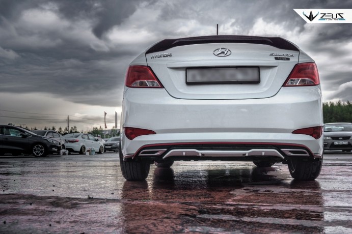 Аэродинамический обвес "ZEUS" Hyundai Solaris 2015-н.в. Рестайлинг купить недорого с доставкой в Санкт-Петербург