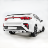 Бампер задний "Kudos" под раздвоенный глушитель для Kia Rio (2017-2020) купить недорого с доставкой в Санкт-Петербург
