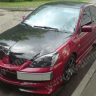 Крепление гос. номера в стиле "EVO" (текстурный пластик) для Mitsubishi Lancer IX (2003-2009) купить недорого с доставкой в Санкт-Петербург