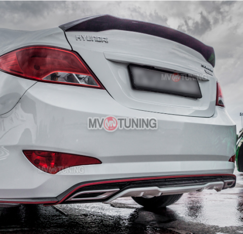 Лип-Спойлер "Zeus" для Hyundai Solaris (2010-2016) купить недорого с доставкой в Санкт-Петербург