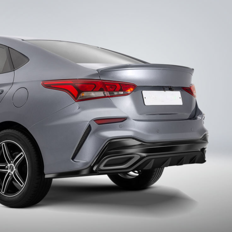 Бампер задний "Quant" для Hyundai Solaris (2017-2020) купить недорого с доставкой в Санкт-Петербург