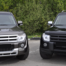 Накладки на фары (реснички) для Mitsubishi Pajero 4 (2006-2015) купить недорого с доставкой в Санкт-Петербург