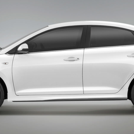 Накладки на пороги "Quant" для Hyundai Solaris (2017-2020) купить недорого с доставкой в Санкт-Петербург