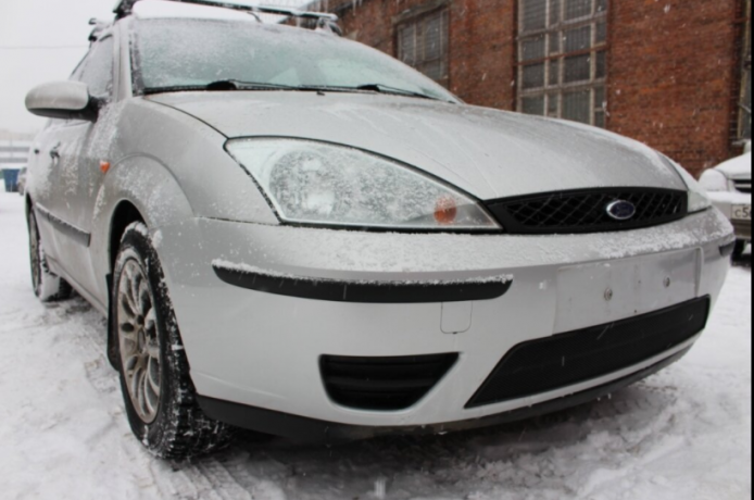 Защита радиатора "Standart" Ford Focus I рестайлинг (2001-2005) чёрная купить недорого с доставкой в Санкт-Петербург