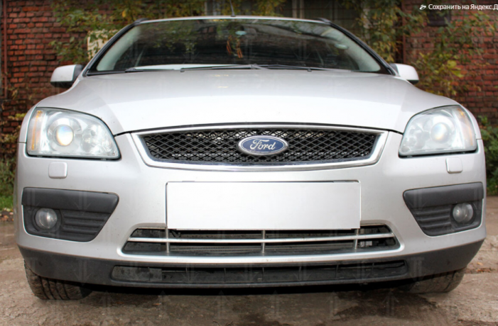 Защита радиатора "Standart" Ford Focus II (2004-2008) чёрная купить недорого с доставкой в Санкт-Петербург