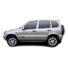 Накладки на арки "Круглые" старого образца для Chevrolet Niv@ (глянец) купить недорого с доставкой в Санкт-Петербург