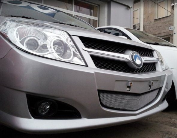 Защита радиатора "Standart" Geely MK хром купить недорого с доставкой в Санкт-Петербург