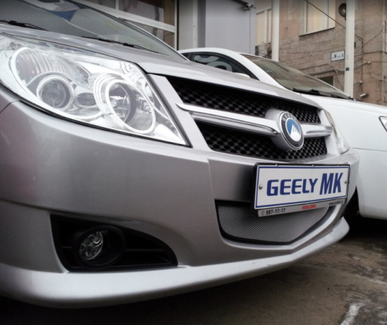 Защита радиатора "Standart" Geely MK хром купить недорого с доставкой в Санкт-Петербург