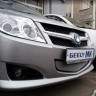 Защита радиатора "Standart" Geely MK хром купить недорого с доставкой в Санкт-Петербург