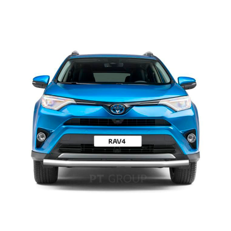 Защита переднего бампера одинарная d63мм (НПС) Toyota RAV4 (2013-2018 г.в.) купить недорого с доставкой в Санкт-Петербург
