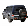 Защита порогов с алюминиевым листом (d63,5) для Mitsubishi Pajero II (1997-2000)(Окрашенное) купить недорого с доставкой в Санкт-Петербург