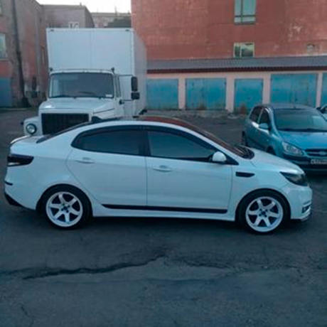 Накладки на пороги KIA RIO III (2014-2017) купить недорого с доставкой в Санкт-Петербург