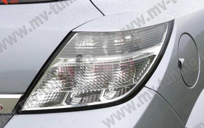 Накладки на задние фонари (реснички) для Opel Astra H/GTC (2005-2011) купить недорого с доставкой в Санкт-Петербург
