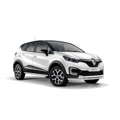 Защита порогов прямая d63мм (НПС) RENAULT Kaptur (2016-н.в.) купить недорого с доставкой в Санкт-Петербург
