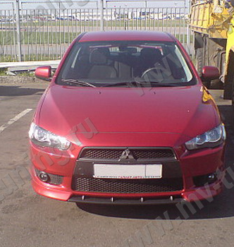 Зубатка - вставка между передними клыками для Mitsubishi Lancer X (2007-2016) купить недорого с доставкой в Санкт-Петербург