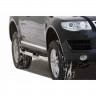 Защита порогов «Труба с проступью» (d76) для Volkswagen Touareg (2002-2006)(Окрашенное) купить недорого с доставкой в Санкт-Петербург