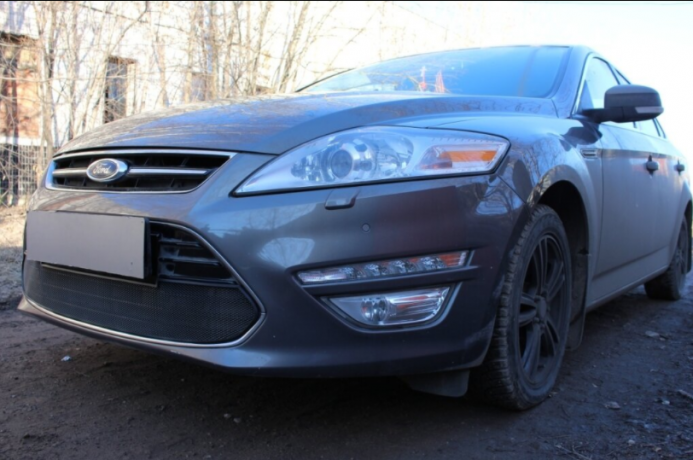 Защита радиатора "Standart" Ford Mondeo IV (2010-2014) чёрная купить недорого с доставкой в Санкт-Петербург
