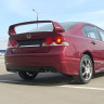 Накладка (юбка) заднего бампера "Mugen Style" для Honda Civic 4d (2006-2012) купить недорого с доставкой в Санкт-Петербург