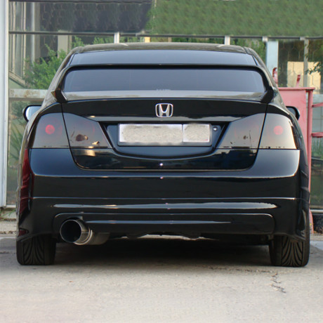 Накладка (юбка) заднего бампера "Mugen Style" для Honda Civic 4d (2006-2012) купить недорого с доставкой в Санкт-Петербург