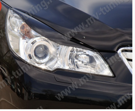 Накладки на фары (реснички) для Subaru Outback (4th generation)/Legacy (5th generation)(2009-2014) купить недорого с доставкой в Санкт-Петербург
