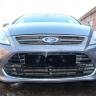 Защита радиатора "Standart" Ford Mondeo IV (2010-2014) низ с парктроником, чёрная купить недорого с доставкой в Санкт-Петербург