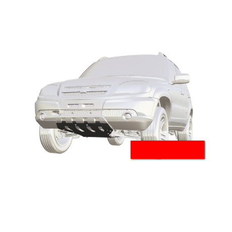 Защита двигателя и переднего редуктора для Chevrolet Niv@ SE (Сталь 3 мм), окраска 3-х слойная купить недорого с доставкой в Санкт-Петербург