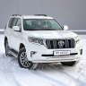 Защита переднего бампера двойная d63/63мм (НПС) TOYOTA LAND CRUISER PRADO 150 (2017-н.в.) купить недорого с доставкой в Санкт-Петербург