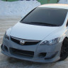 Боковые рассекатели переднего бампера "INGS Extreem" для Honda Civic 4d (2006-2012) купить недорого с доставкой в Санкт-Петербург