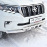Защита переднего бампера двойная с зубьями d63/63мм (НПС) TOYOTA LAND CRUISER PRADO 150 (2017-н.в.) купить недорого с доставкой в Санкт-Петербург