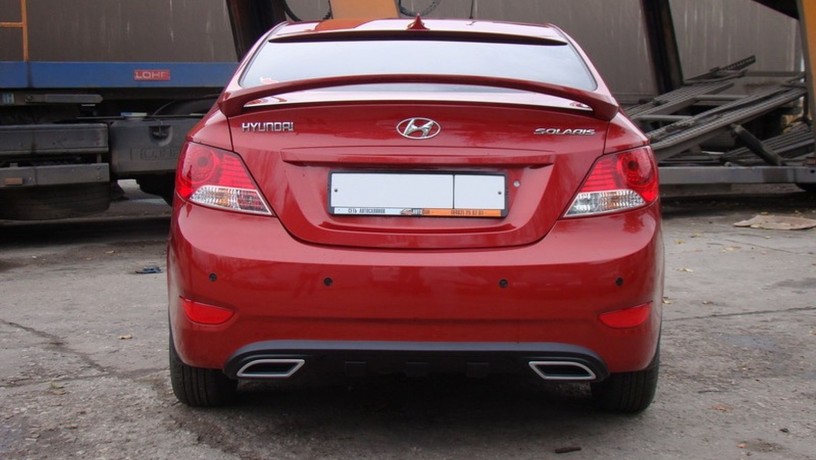 Спойлер высокий для Hyundai Solaris (2010-2016) купить недорого с доставкой в Санкт-Петербург