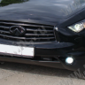 Накладки на фары (реснички) var №1 для Infiniti FX (2nd generation)(2008-2013) купить недорого с доставкой в Санкт-Петербург