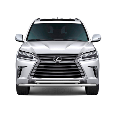 Защита переднего бампера двойная d63/63мм (НПС) LEXUS 450D (2015-н.в.) купить недорого с доставкой в Санкт-Петербург