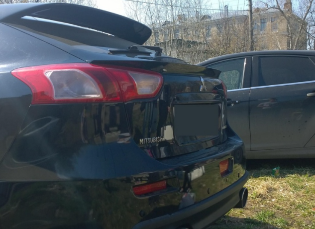 Лип-Спойлер для Mitsubishi Lancer X 5D HB (2007-2016) купить недорого с доставкой в Санкт-Петербург
