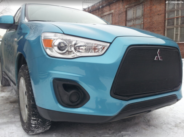 Защита радиатора "PREMIUM" Mitsubishi ASX (2012-2016) купить недорого с доставкой в Санкт-Петербург