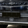 Защита радиатора "Standart" Geely Tugella FY11 (2019-н.в.) верх с камерой, чёрная купить недорого с доставкой в Санкт-Петербург