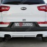 Накладка (юбка) заднего бампера "JSW Style" для KIA Sportage (3rd) (2010-2016) купить недорого с доставкой в Санкт-Петербург